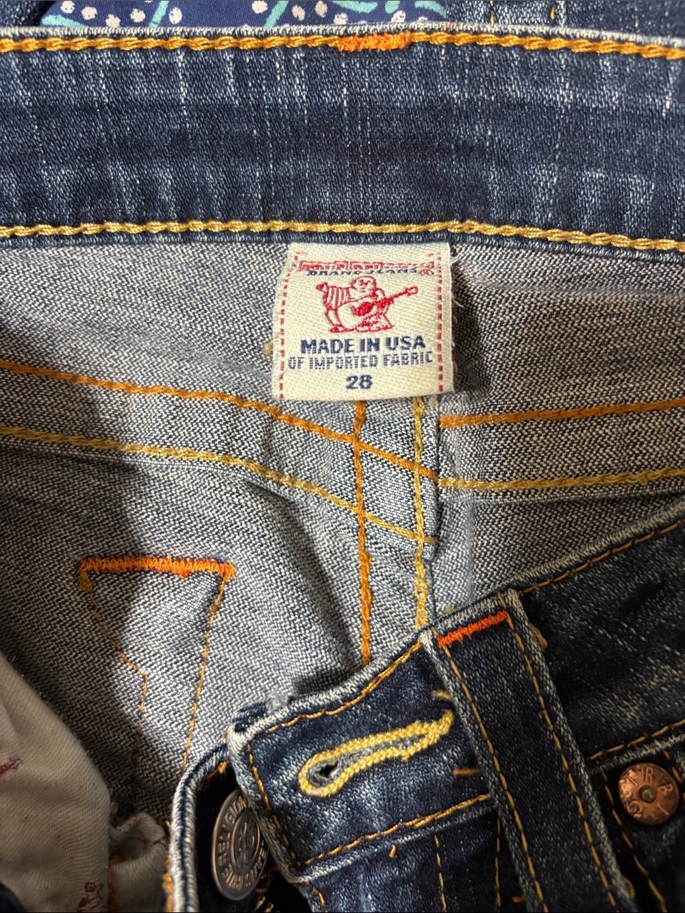 TRUE RELIGION Classic Women's Dark Wash Jeans - Blue - Picture 3 of 3
